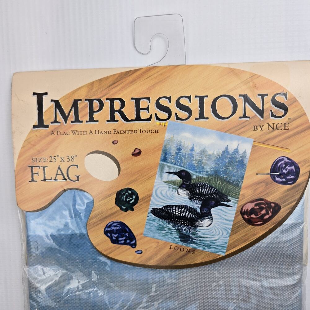Impressions by NCE Loon Birds Flag 25 x 38 in Multicolor Machine Washable
